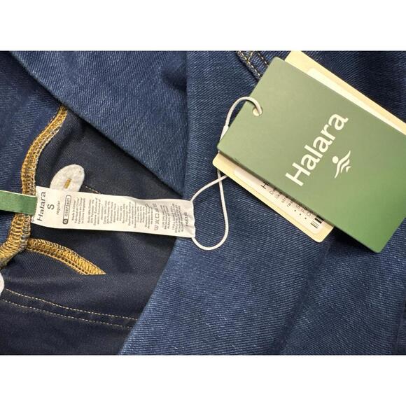 Halara High Waist Dark Blue Denim Jeans with Stretch Waistband Size S 456 - Picture 4 of 5